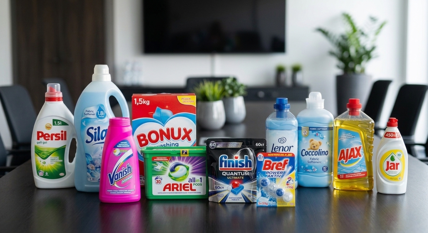 Household Cleaning Products Showcase